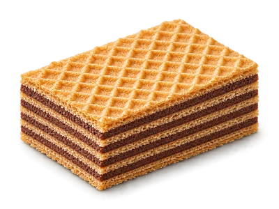 Crispy wafer with cream layers
